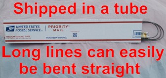 shipped in a tube some lines are bent for shipping